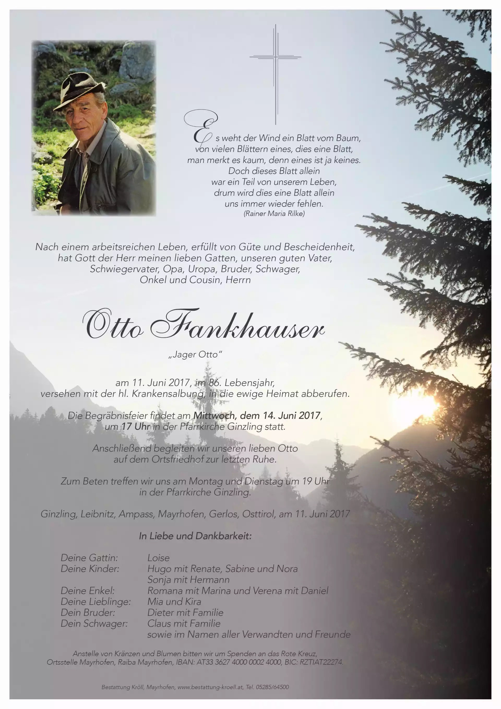 Parte von Otto Fankhauser